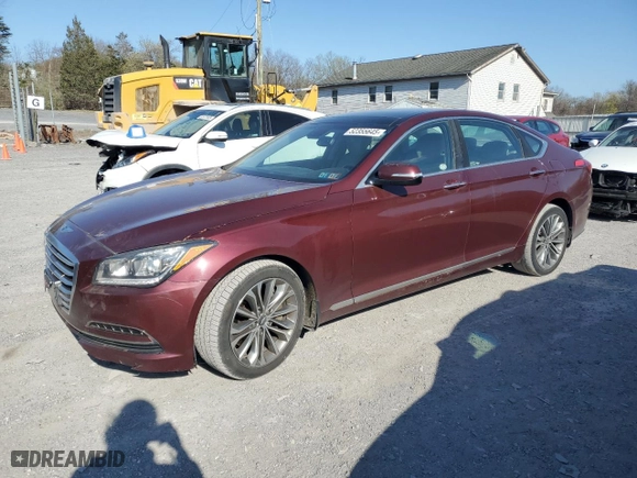 2015 Hyundai Genesis 3.8L with VIN KMHGN4JE5FU088008, listed as a Copart auction lot 52355645 with 148,021 mi miles and Salvage Title. Bid and sale history available at carsss.com. Image 1.