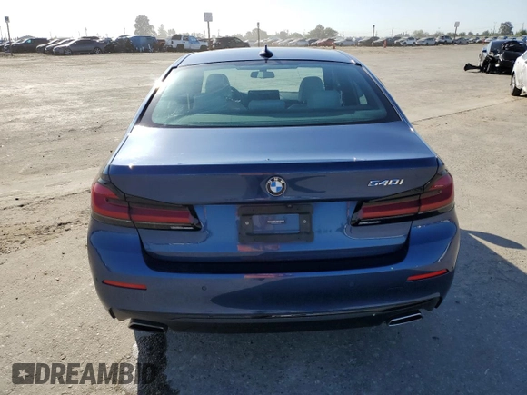 2021 BMW 5 Series 540i with VIN WBA53BJ05MWX16285, listed as a Copart auction lot 52415425 with 79,497 mi miles and Salvage Title. Bid and sale history available at DreamBid. Image 6.