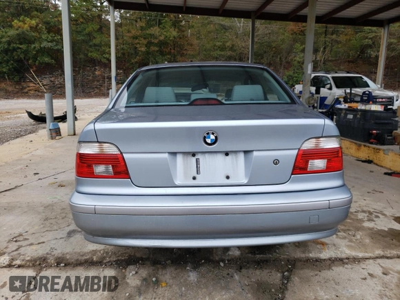 2002 BMW 5 Series 530iA with VIN WBADT63422CH88985, listed as a Copart auction lot 79053174 with 0 mi miles and Salvage Title. Bid and sale history available at carsss.com. Image 6.
