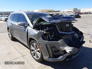2020 Cadillac XT6 FWD Premium Luxury with VIN 1GYKPERS0LZ126231, listed as a Copart auction lot 60293642 with 43,187 mi miles. Bid and sale history available at carsss.com. Image 1.