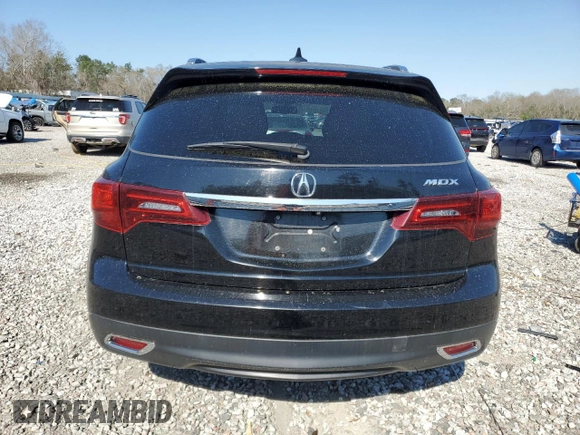 2014 Acura MDX with VIN 5FRYD3H20EB006578, listed as a Copart auction lot 49607875 with 128,393 mi miles and Salvage Title. Bid and sale history available at carsss.com. Image 6.