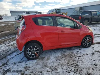 2015 Chevrolet Spark LT with VIN KL8CF6S99FC762768, listed as a Copart auction lot 82169414 with 0 mi miles and Salvage Title. Bid and sale history available at carsss.com. Image 3.
