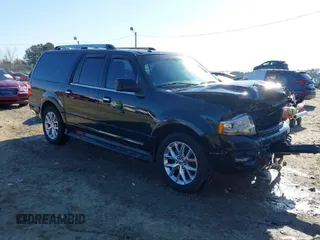 2017 Ford Expedition Max Limited z VIN 1FMJK1KT7HEA06142, wystawiony jako IAAI lot #41750537 z przebiegiem 142 747 mil mil oraz . Historia ofert i sprzedaży dostępna na DreamBid. Obrazek 1.