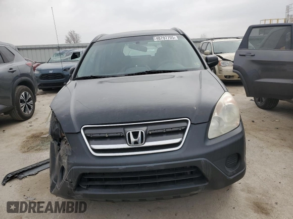 2005 Honda CR-V LX with VIN SHSRD68575U300649, listed as a Copart auction lot 48797705 with 258,830 mi miles and Salvage Title. Bid and sale history available at DreamBid. Image 5.