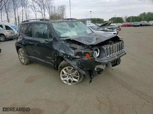 2015 Jeep Renegade Latitude with VIN ZACCJBBT4FPC41186, listed as a Copart auction lot 53260415 with 122,690 mi miles and Salvage Title. Bid and sale history available at carsss.com. Image 12.