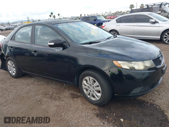 2010 Kia Forte EX with VIN KNAFU4A28A5050734, listed as a IAAI auction lot 42063165 with 179,284 mi miles. Bid and sale history available at carsss.com. Image 1.