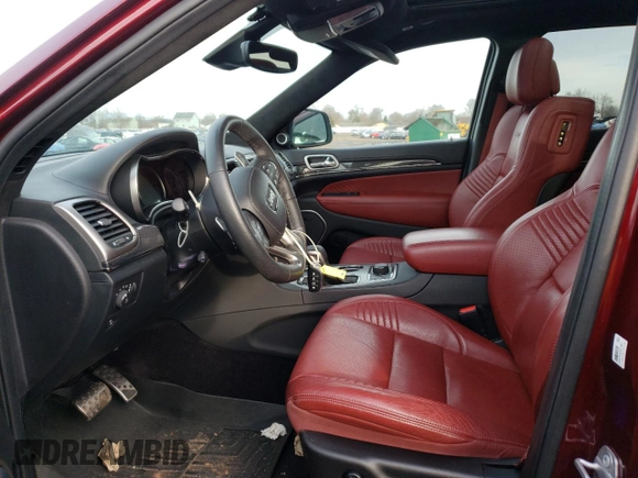 2017 Jeep Grand Cherokee SRT with VIN 1C4RJFDJ3HC919625, listed as a Copart auction lot 56986453 with 52,711 mi miles and Salvage Title. Bid and sale history available at carsss.com. Image 7.