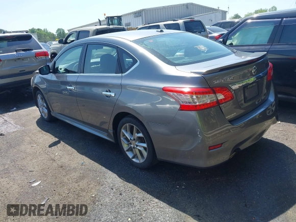 2015 Nissan Sentra S with VIN 3N1AB7AP6FY242554, listed as a IAAI auction lot 42064770 with 171,288 mi miles. Bid and sale history available at carsss.com. Image 3.