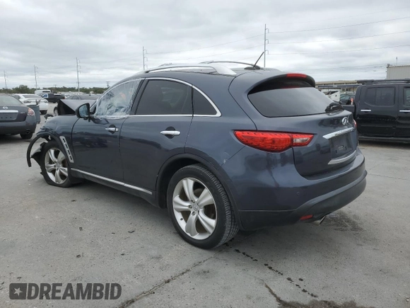 2010 Infiniti FX with VIN JN8AS1MU4AM800865, listed as a Copart auction lot 77106093 with Not provided miles and Salvage title. Bid and sale history available at DreamBid. Image 2.