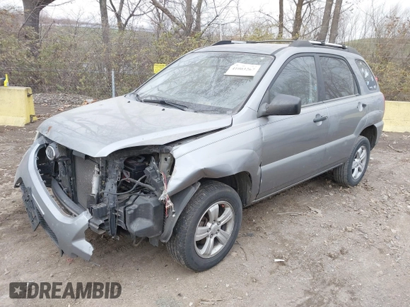 2009 Kia Sportage LX with VIN KNDJF724997570871, listed as a IAAI auction lot 41003267 with 231,654 mi miles and . Bid and sale history available at carsss.com. Image 17.