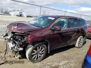 2021 Honda Pilot EX-L z VIN 5FNYF6H5XMB083268, wystawiony jako Copart lot #46654345 z przebiegiem 43 273 mil mil oraz Szkoda całkowita • Salvage title. Historia ofert i sprzedaży dostępna na DreamBid. Obrazek 1.