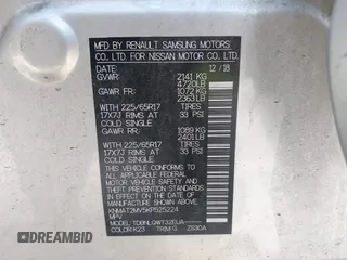 2019 Nissan Rogue SV with VIN KNMAT2MV5KP525224, listed as a IAAI auction lot 41892874 with 82,650 mi miles and . Bid and sale history available at DreamBid. Image 9.