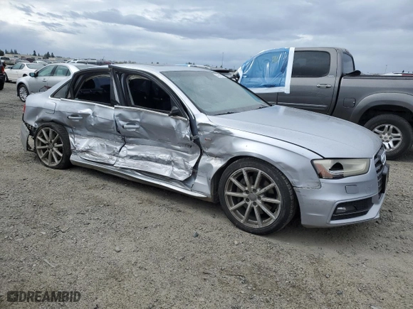 2015 Audi A4 Premium with VIN WAUBFAFL2FN036697, listed as a Copart auction lot 48912375 with 171,553 mi miles and Salvage Title. Bid and sale history available at carsss.com. Image 4.