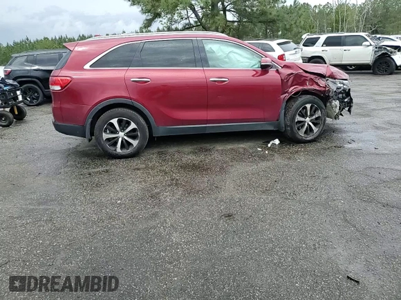 2016 Kia Sorento EX with VIN 5XYPH4A17GG028369, listed as a Copart auction lot 52107365 with 216,039 mi miles and Salvage title. Bid and sale history available at DreamBid. Image 10.