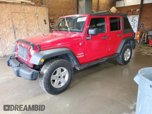 2012 Jeep Wrangler Unlimited Sport z VIN 1C4HJWDG2CL117124, wystawiony jako Copart lot #57288435 z przebiegiem 134 860 mil mil oraz Czysty tytuł • Clean title. Historia ofert i sprzedaży dostępna na DreamBid. Obrazek 1.