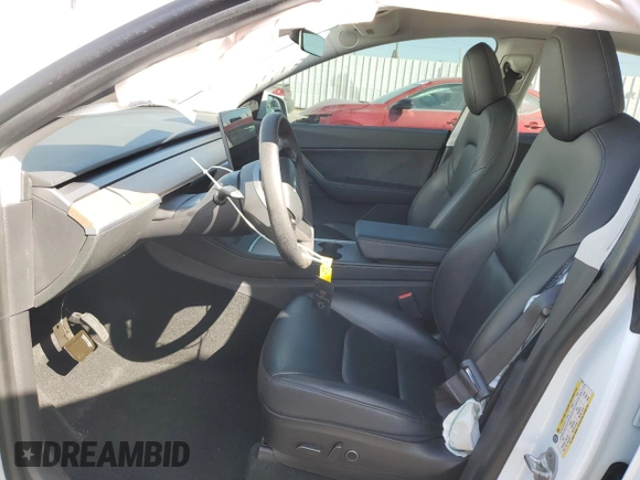 2021 Tesla Model Y Long Range with VIN 5YJYGDEEXMF146617, listed as a Copart auction lot 49347125 with 98,084 mi miles and Salvage Title. Bid and sale history available at DreamBid. Image 7.