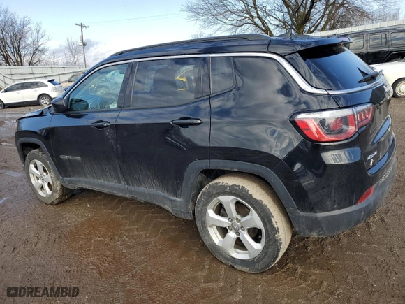 2018 Jeep Compass Latitude with VIN 3C4NJDBB2JT200553, listed as a Copart auction lot 47446165 with 90,099 mi miles and Clean Title. Bid and sale history available at carsss.com. Image 2.