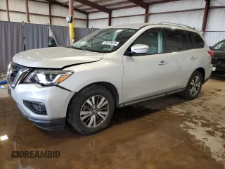 2018 Nissan Pathfinder SV with VIN 5N1DR2MM9JC632734, listed as a Copart auction lot 59416695 with 83,177 mi miles and Salvage title. Bid and sale history available at DreamBid. Image 1.