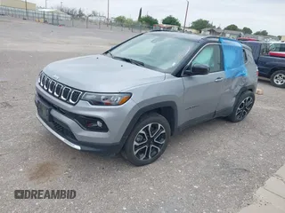2023 Jeep Compass (RED) Edition with VIN 3C4NJDCN4PT524802, listed as a IAAI auction lot 42424455 with 51,166 mi miles and . Bid and sale history available at DreamBid. Image 17.