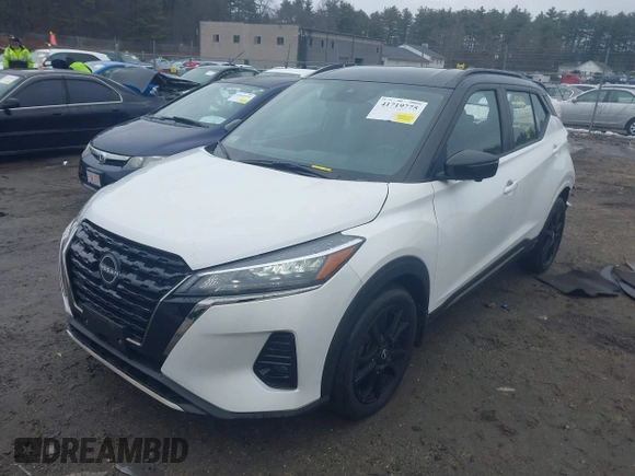 2023 Nissan Kicks SR with VIN 3N1CP5DV0PL479144, listed as a IAAI auction lot 41719775 with 34,734 mi miles and . Bid and sale history available at DreamBid. Image 2.
