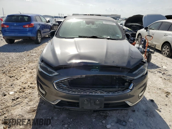 2019 Ford Fusion Titanium with VIN 3FA6P0D98KR141499, listed as a Copart auction lot 49250385 with 0 mi miles and Clean Title. Bid and sale history available at carsss.com. Image 5.