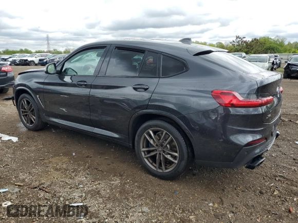 2021 BMW X4 M40i z VIN 5UX2V5C0XM9F04867, wystawiony jako Copart lot #57890555 z przebiegiem 40 563 mil mil oraz Szkoda całkowita • Salvage title. Historia ofert i sprzedaży dostępna na DreamBid. Obrazek 2.
