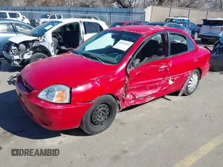 2004 Kia Rio with VIN KNADC125746285903, listed as a IAAI auction lot 41674164 with 202,845 mi miles. Bid and sale history available at carsss.com. Image 17.