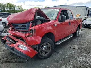 2005 Ford F-150 STX with VIN 1FTRX14WX5NB41790, listed as a Copart auction lot 56927275 with 104,403 mi miles and Salvage title. Bid and sale history available at DreamBid. Image 1.