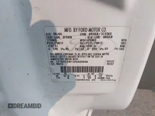 2005 Ford F-150 STX с VIN 1FTRX14W15NA05046, выставлен на аукционе IAAI как лот 42394572 с пробегом 115 601 миль миль и . История ставок и продаж доступна на DreamBid. Изображение 9.