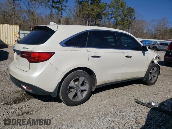 2016 Acura MDX with VIN 5FRYD3H20GB008592, listed as a Copart auction lot 89058995 with 164,886 mi miles and Salvage title. Bid and sale history available at DreamBid. Image 3.