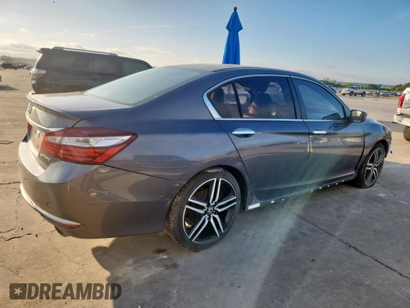 2016 Honda Accord Sport with VIN 1HGCR2F52GA033606, listed as a Copart auction lot 62318775 with 368,233 mi miles and Salvage title. Bid and sale history available at DreamBid. Image 3.