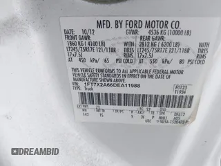2013 Ford F-250 XL with VIN 1FT7X2A66DEA11988, listed as a IAAI auction lot 42091421 with 150,907 mi miles and . Bid and sale history available at DreamBid. Image 9.