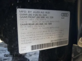 2021 Audi Q3 S line Premium with VIN WA1DECF39M1024927, listed as a Copart auction lot 41340675 with 100,886 mi miles and Salvage Title. Bid and sale history available at carsss.com. Image 15.