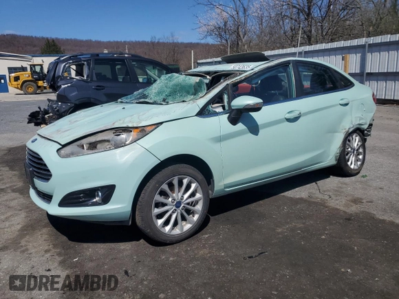 2017 Ford Fiesta Titanium with VIN 3FADP4CJ2HM119725, listed as a Copart auction lot 50743635 with 125,412 mi miles and Salvage Title. Bid and sale history available at carsss.com. Image 1.