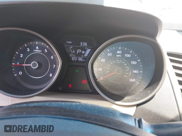 2016 Hyundai Elantra SE with VIN 5NPDH4AE6GH718578, listed as a IAAI auction lot 42680861 with 103,186 mi miles and . Bid and sale history available at DreamBid. Image 7.