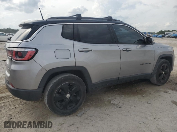 2018 Jeep Compass Latitude with VIN 3C4NJCBB8JT181968, listed as a Copart auction lot 51128195 with 94,471 mi miles and Salvage Title. Bid and sale history available at carsss.com. Image 3.