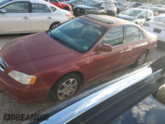 2000 Acura TL with VIN 19UUA5666YA048648, listed as a Copart auction lot 74597794 with 0 mi miles and Non Repairable. Bid and sale history available at carsss.com. Image 1.