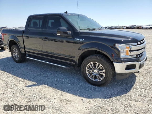 2019 Ford F-150 XL with VIN 1FTEW1E54KFB61479, listed as a Copart auction lot 53517095 with 104,201 mi miles and Salvage title. Bid and sale history available at DreamBid. Image 4.