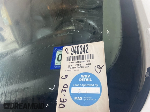 2016 Ford Transit Cargo с VIN 1FTYE1YM3GKB52158, выставлен на аукционе IAAI как лот 42869416 с пробегом 207 092 миль миль и . История ставок и продаж доступна на DreamBid. Изображение 18.