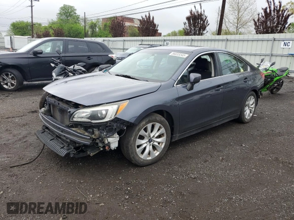 2016 Subaru Legacy Premium with VIN 4S3BNAC66G3052824, listed as a Copart auction lot 56033345 with 121,726 mi miles and Salvage title. Bid and sale history available at DreamBid. Image 1.