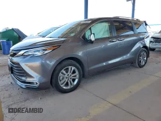 2023 Toyota Sienna Platinum with VIN 5TDESKFCXPS079150, listed as a Copart auction lot 56069085 with 31,499 mi miles and Salvage title. Bid and sale history available at DreamBid. Image 1.