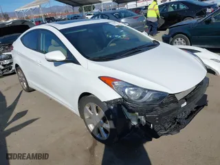 2012 Hyundai Elantra GLS with VIN 5NPDH4AE4CH148512, listed as a IAAI auction lot 41643341 with 59,549 mi miles. Bid and sale history available at carsss.com. Image 1.