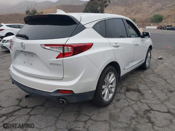 2020 Acura RDX with VIN 5J8TC1H35LL022346, listed as a IAAI auction lot 41170065 with 55,907 mi miles. Bid and sale history available at carsss.com. Image 4.