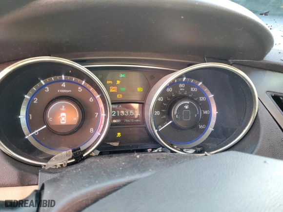 2011 Hyundai Sonata GLS PZEV with VIN 5NPEB4AC0BH240168, listed as a Copart auction lot 44572205 with 78,670 mi miles and Salvage Title. Bid and sale history available at carsss.com. Image 9.