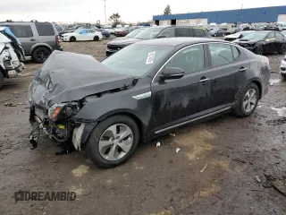 2014 Kia Optima Hybrid LX with VIN KNAGM4AD4E5066425, listed as a Copart auction lot 46513455 with 0 mi miles and Clean Title. Bid and sale history available at carsss.com. Image 1.