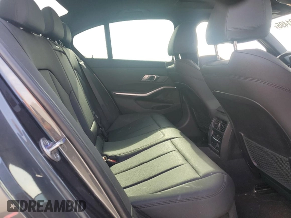 2020 BMW 3 Series 330i with VIN 3MW5R1J0XL8B36966, listed as a Copart auction lot 58501495 with 27,813 mi miles and Salvage title. Bid and sale history available at DreamBid. Image 10.