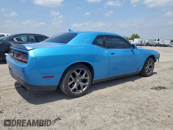 2015 Dodge Challenger SXT Plus with VIN 2C3CDZBG7FH877979, listed as a Copart auction lot 56392215 with 125,681 mi miles and Salvage title. Bid and sale history available at DreamBid. Image 3.