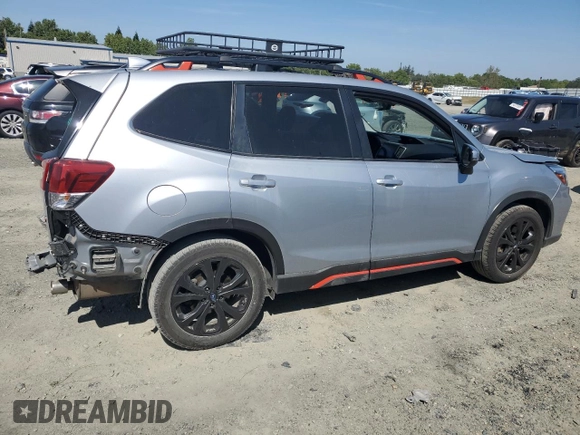 2021 Subaru Forester Special Sports with VIN JF2SKARC0MH437625, listed as a Copart auction lot 55021485 with 58,930 mi miles and Salvage title. Bid and sale history available at DreamBid. Image 3.