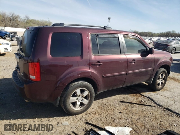 2011 Honda Pilot EX-L with VIN 5FNYF4H52BB018819, listed as a Copart auction lot 49640355 with 214,105 mi miles and Salvage Title. Bid and sale history available at DreamBid. Image 3.