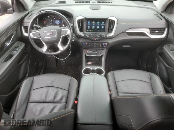 2021 GMC Terrain SLT with VIN 3GKALVEV6ML353109, listed as a Copart auction lot 53830105 with 30,187 mi miles and Salvage title. Bid and sale history available at DreamBid. Image 8.